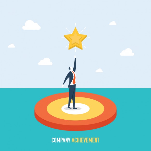 Free Vector | Company achievement background